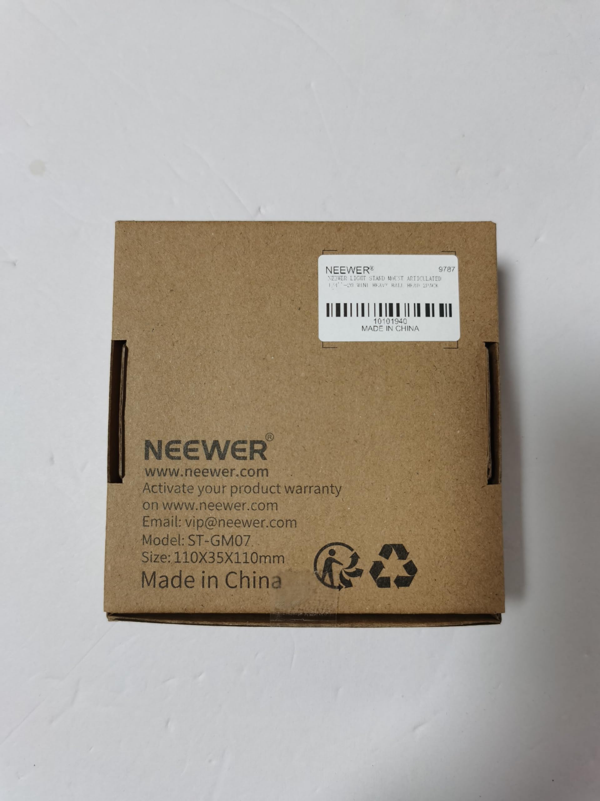 NEEWER Light Stand Mount Adapter with Cold Shoe and 1/4” Screw Mini Ball Head, Reversible Mounting Plate for Camera Monitor Ring Light, Fits Flat Head Light Stand/Boom arm/C Stand, Max. Load 22lb/10kg