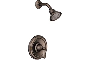 Moen Brantford Oil Rubbed Bronze Posi-Temp Pressure Balancing Shower Trim Kit with Shower Head and Lever Handle (Valve Required), T2152ORB
