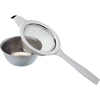 Filtro a Sfera in Acciaio Inossidabile Filtro a Cestello Separato dalle Spezie per Condimenti per Zuppe Filtri e Infusori da Tè(10x10cm