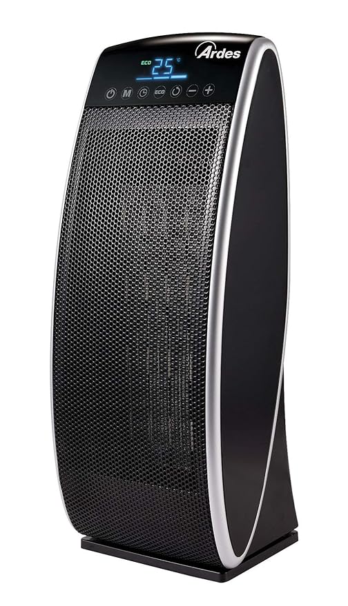 title=Ardes AR4P11D Termoventilatore Ceramico PTC a Torre Oscillante, 3 Potenze con