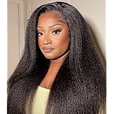 250% Density Kinky Straight Drawstring Half Wig Upgrade 3 In 1 Half Wigs With Drawstring Seamless Clip Ins Flip Over Human Hair Headband Wigs No Lace Glueless Wear And Go Wig Beginner Friendly 20 Inch