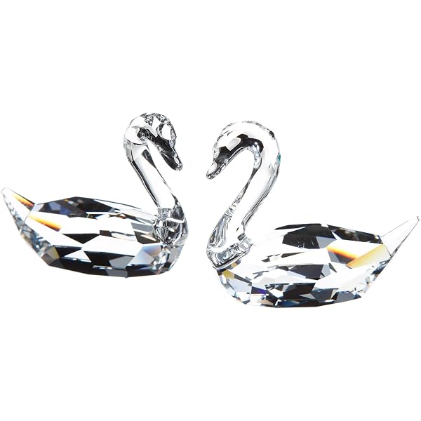 Amazon Com Swarovski Flirt Swan Figurine Home Kitchen