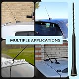 YHQZ Universal Car Antenna Replacement 9in AM/FM/DAB Roof Antenna Mast view 7