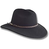 Oztrala Outback Fedora Australian Wool Felt HAT HW02 Mens Women Kids Leather Band Cowboy Western US