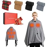iMounTEK Electric Blanket USB Heated Shawl Wearable 71x24 inches Heating Blanket Electric Throw Wrap with Zipper 3 Heating Levels Machine Washable for Outdoor Home Office Indoor Outdoor