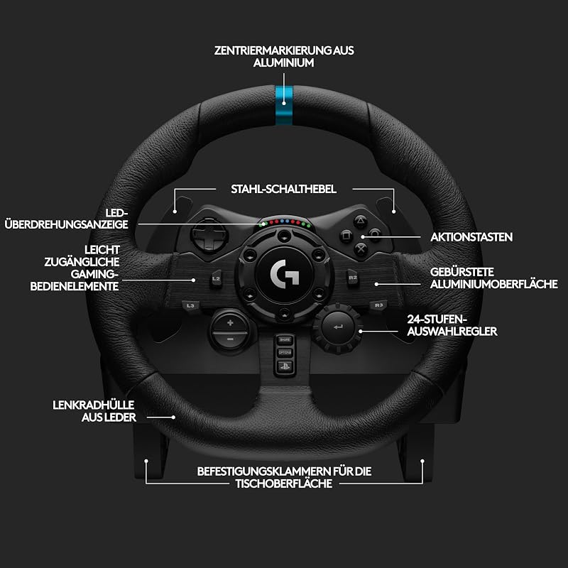 G923 Racing Wheel und Pedale für Playstation & PC