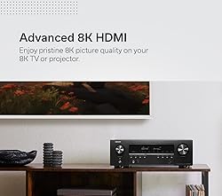 Denon AVR-S670H 5.2 Ch Home Theater Receiver, 8K