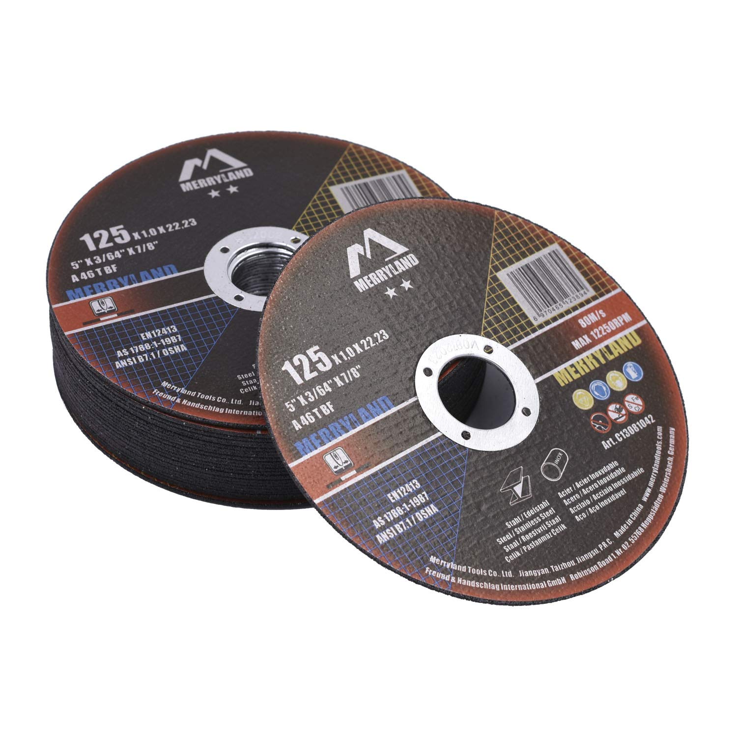 Merryland Cutting Disc 125 Metal for Angle Grinder 125 X 1.0 X 22.23 mm Cutting Wheel 25 Pieces - Image 5