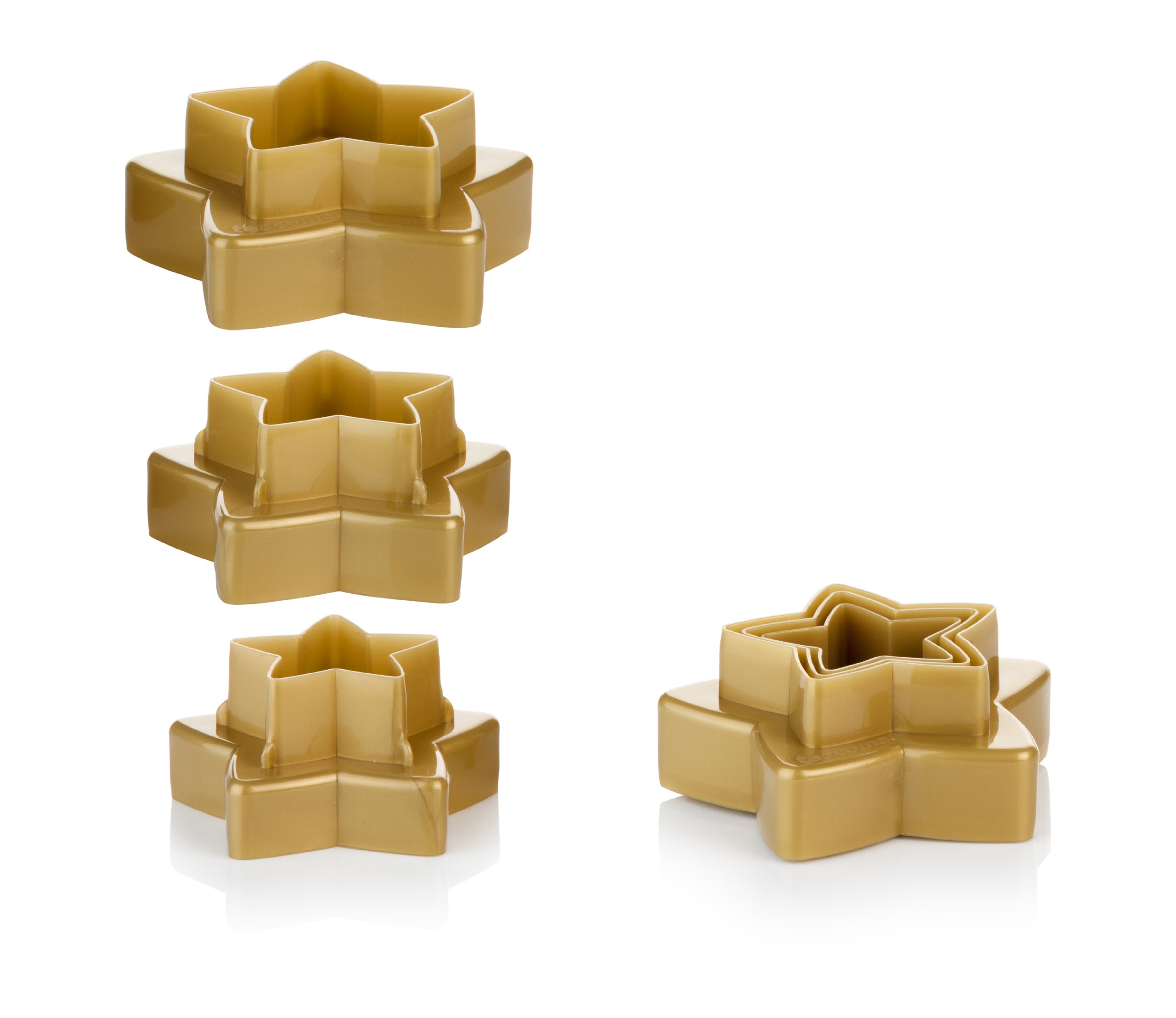 Tescoma Double-Sides Cookie Cutters Stars, 6 Sizes Delicia, Assorted, 20 x 13 x 4.5 cm
