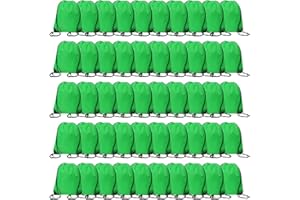 CODOBON Bulk Drawstring Bags, Polyester Draw String Bags, Gym Sports Cinch Bag Drawstring Backpack for Women Men