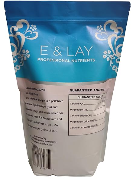 E & LAY PROFESSIONAL NUTRIENTS DOLOMITE LIME POWDER (5LB)