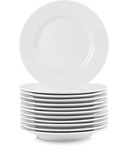 Amazon.com | Alessi Mami 10-3/4-Inch Flat Plate, White Porcelain