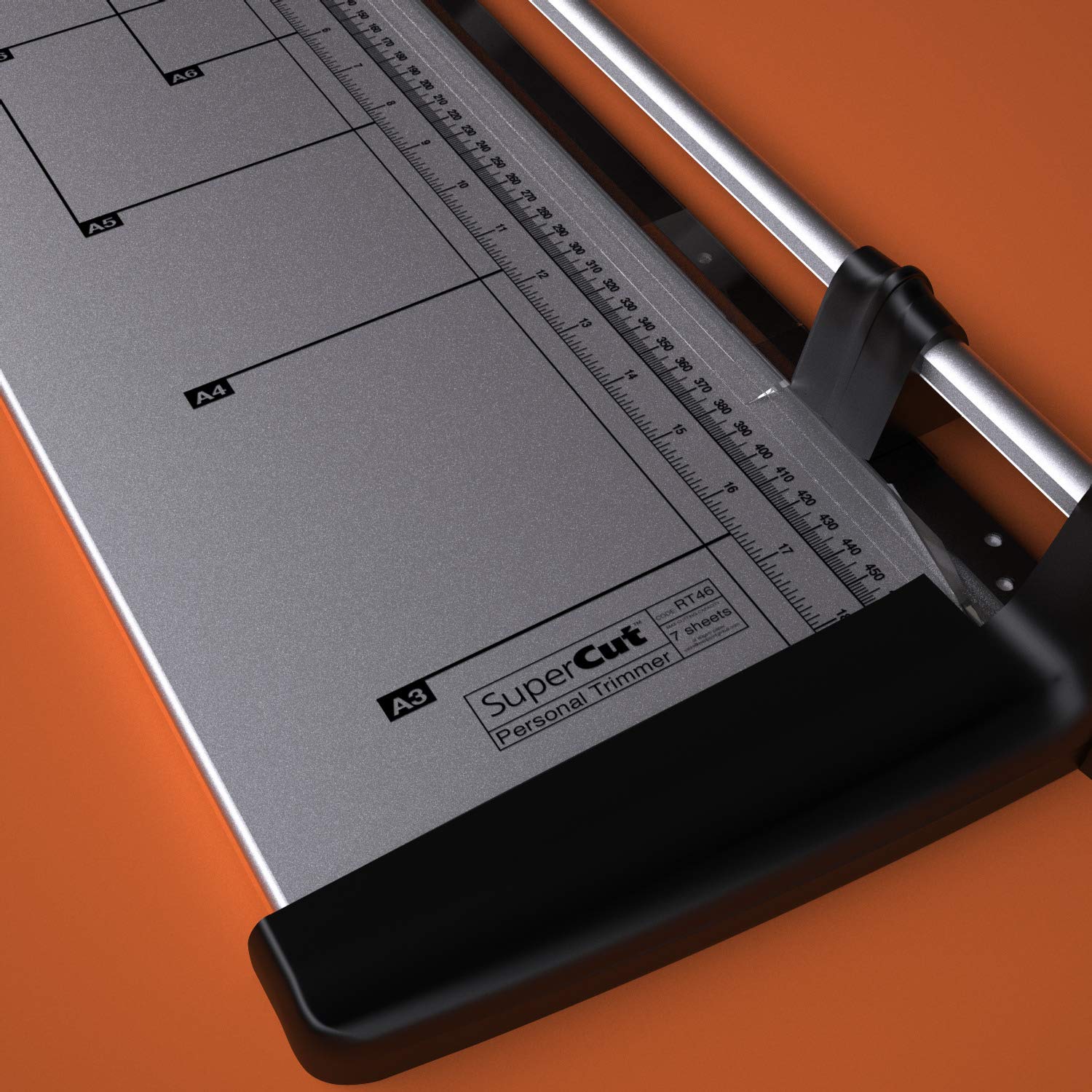 SuperCut A3 Guillotine, Heavy Duty Paper Cutter With Shelf-Sharpening Blade - Image 4