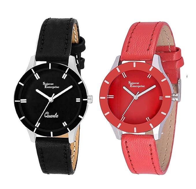 Analogue Multi Color Dial Watch For Woman Pack Of 2