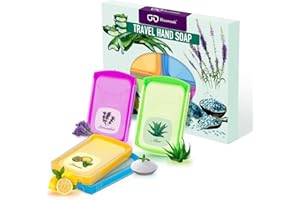 B BLOOMOAK 200pcs Portable Travel Hand Washing Paper Soap Sheets Skin Friendly Disposable Water Soluble, Great for Camping, Hiking Outdoor, Christmas Stocking Stuffer