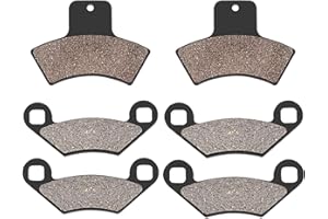 AHL Front and Rear Brake Pads for Polaris Sportsman 335 500 Worker 1998-2002 Sportsman 400 2001-2002 Sport 400 1999-2000 Scra
