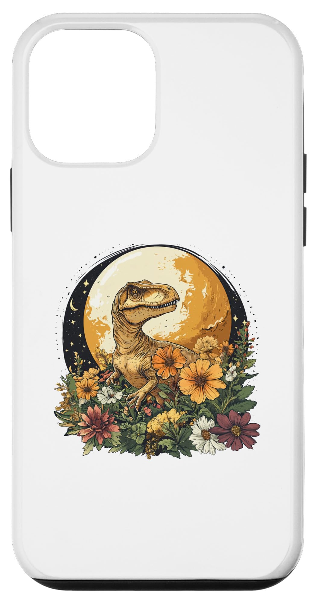 iPhone 12 mini Dino Cottagecore Moon Design Men Women Kids Funny Dinosaur Case