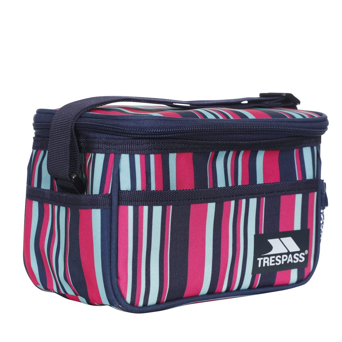 Trespass Striped Cool Bag with Straps Camping Picnic Lunch 3L Nuko