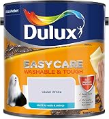 Dulux Easycare Washable & Tough Matt Emulsion Violet White 2.5L view 2