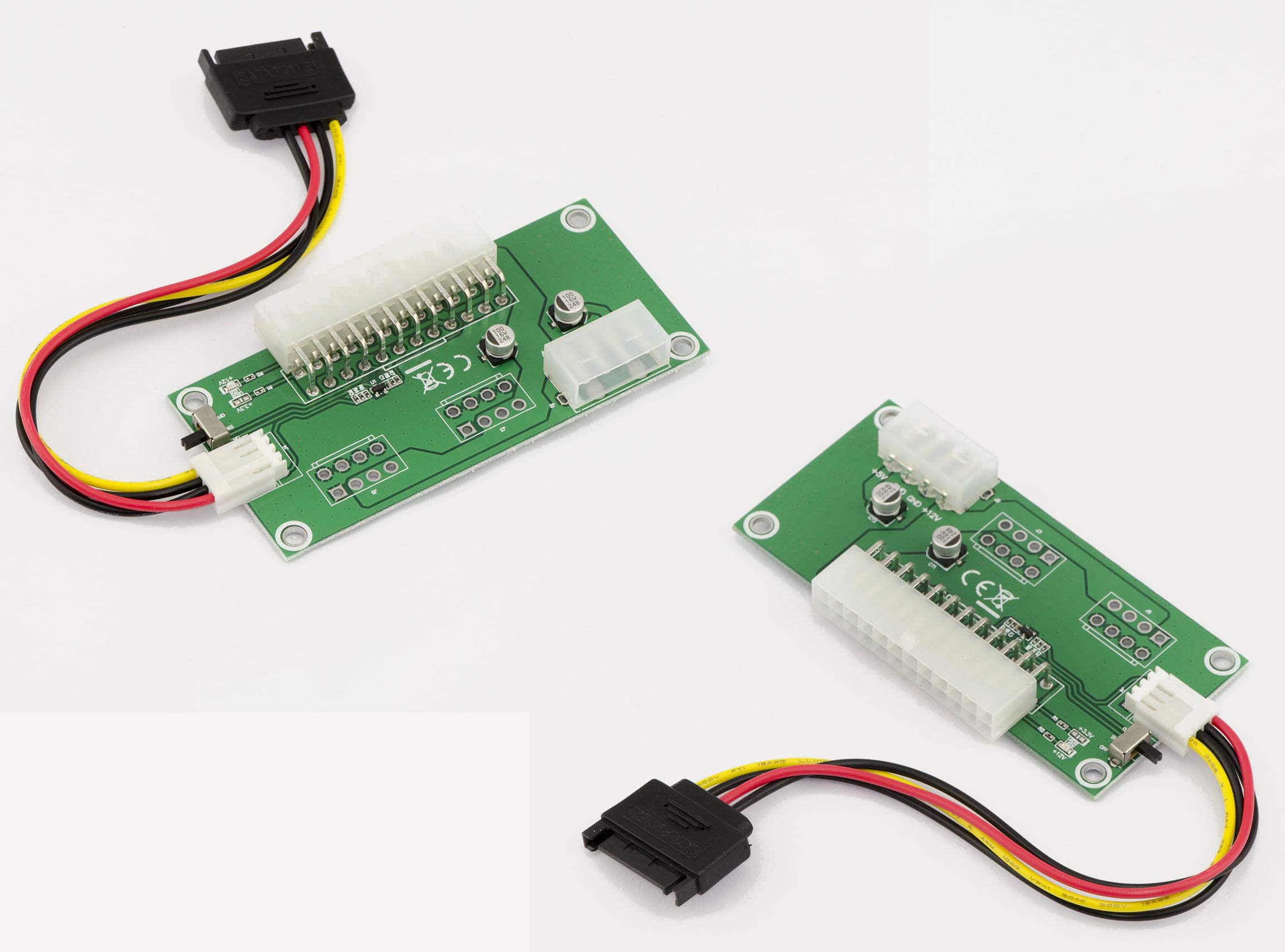 KALEA-INFORMATIQUE PSU ATX signal synchroniser doubler. Allows a secondary power supply to be started when the main power supply is switched on.
