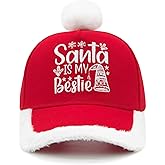 Waldeal Merry Christmas Hat for Men Women, Adjustable Cotton Embroidered Xmas Holiday Baseball Cap New Year Party Accessories
