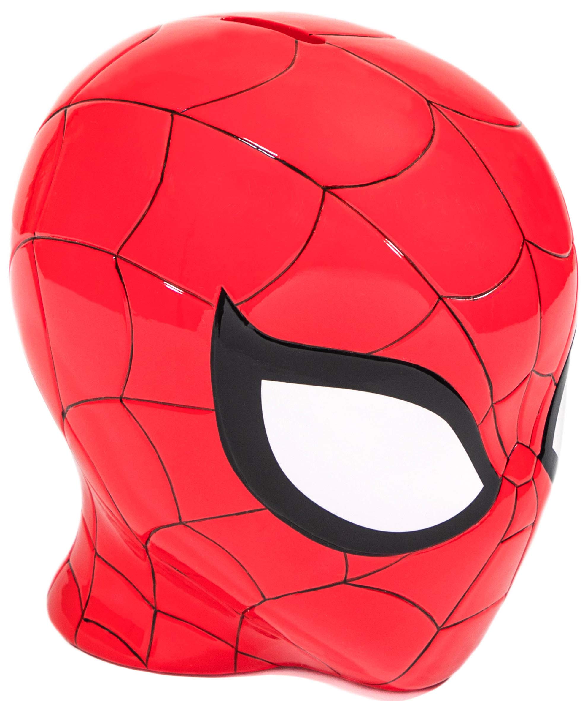 Jay Franco Marvel Spiderman Ceramic Coin Bank - Kids Decor Money Saving Piggy Bank (Official Marvel Product)