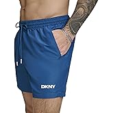 DKNY Mens Lightweight Quick Dry Volley UPF 40+ Protection Swim Trunk