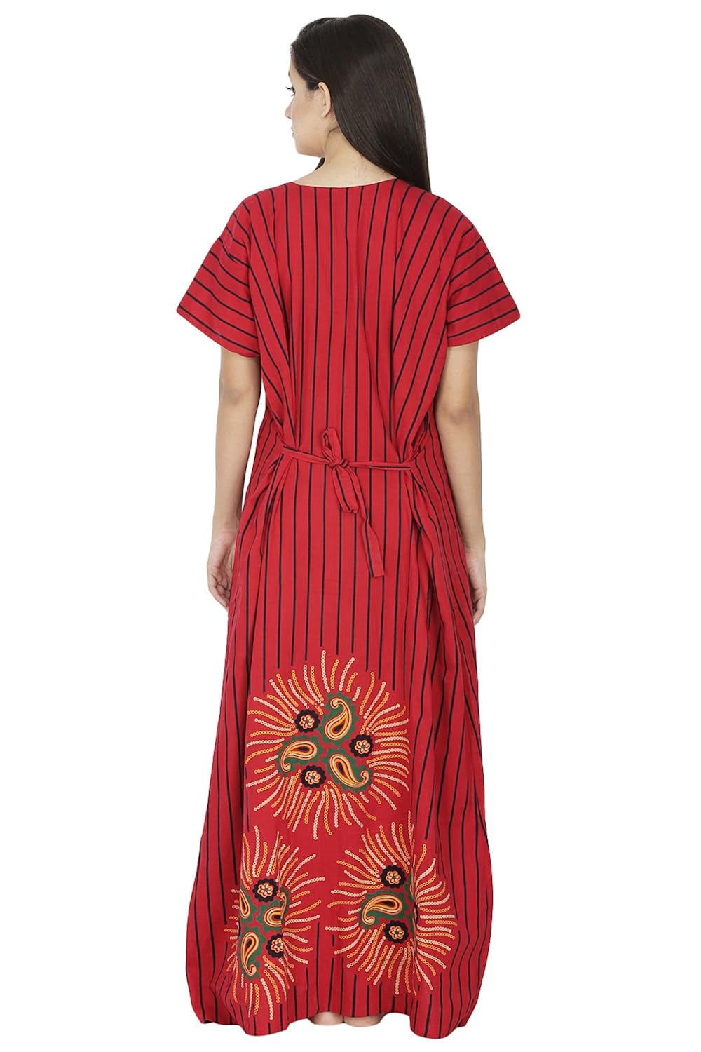 secret wish women's cotton nighty, nightdress (free size)