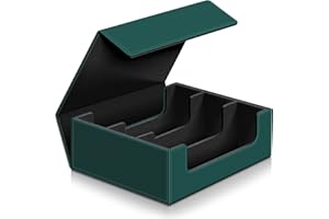 Kitoyz 1800+ Trading Card Storage Box, Magnetic Closure Card Deck Boxes, PU Leather Card Box Card Storage Case for Magic Commander TCG TGG Cards Sport Cards