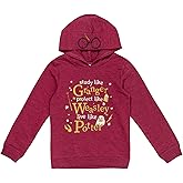 Harry Potter Hogwarts Hedwig Owl Slytherin Hufflepuff Ravenclaw Girls French Terry Pullover Hoodie Toddler to Big Kid