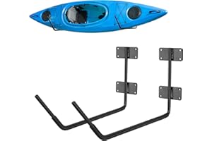 RedCall Kayak Storage Rack,Heavy Duty Kayak Wall Mount Hooks for Garage Utility Storage Hangers, 100LB Garage Hooks for Canoes, Snowboard, Surfboard, Skiis, Paddle Boards, Ladders, Bikes