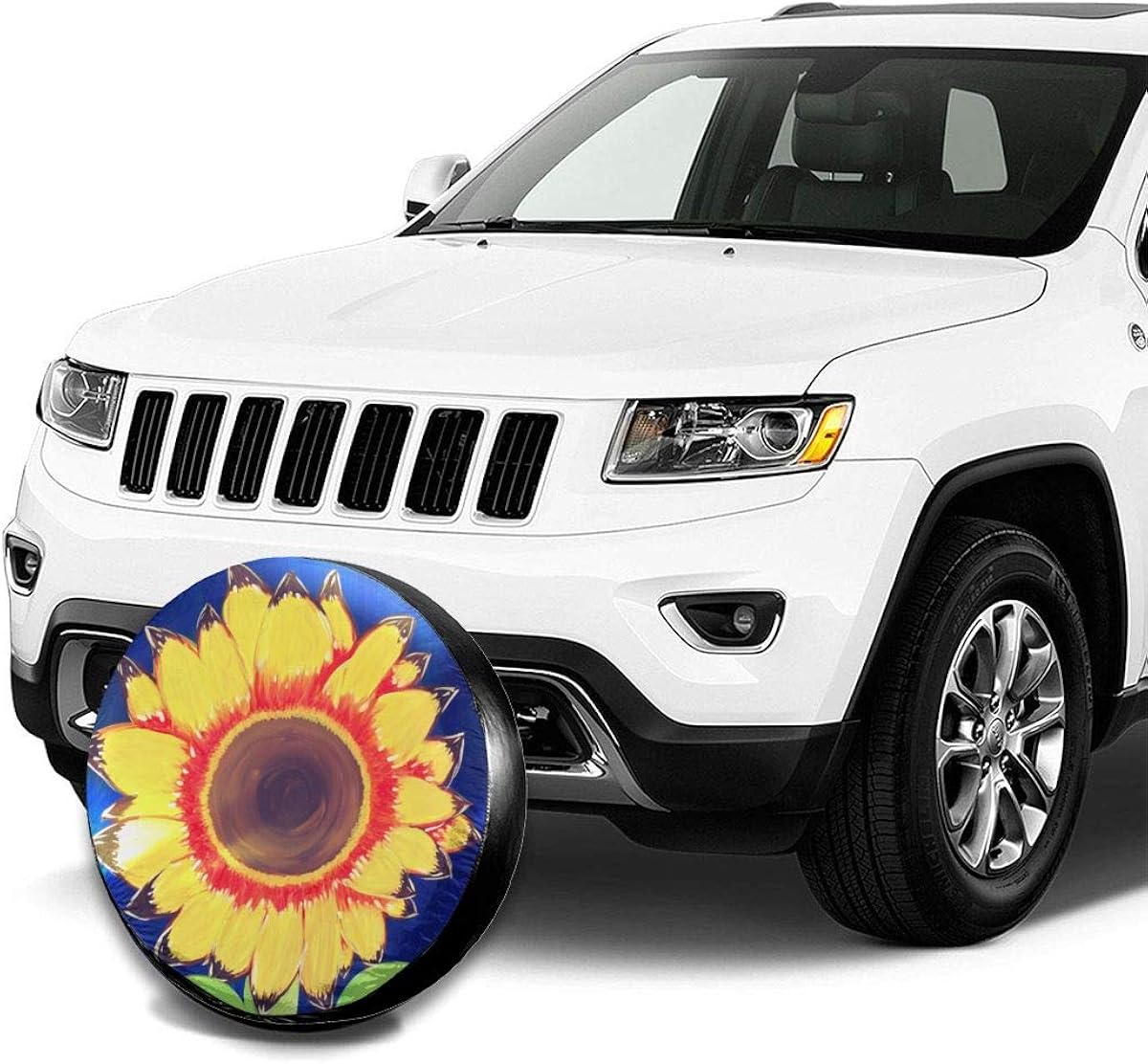 14, 15, 16, 17 inch INYANIDI Spare Tire Cover Sunflower Universal