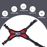 FUNKEEN PET HOUSE Dog Harness Mesh Breathable No Pull Adjustable Red S view 4