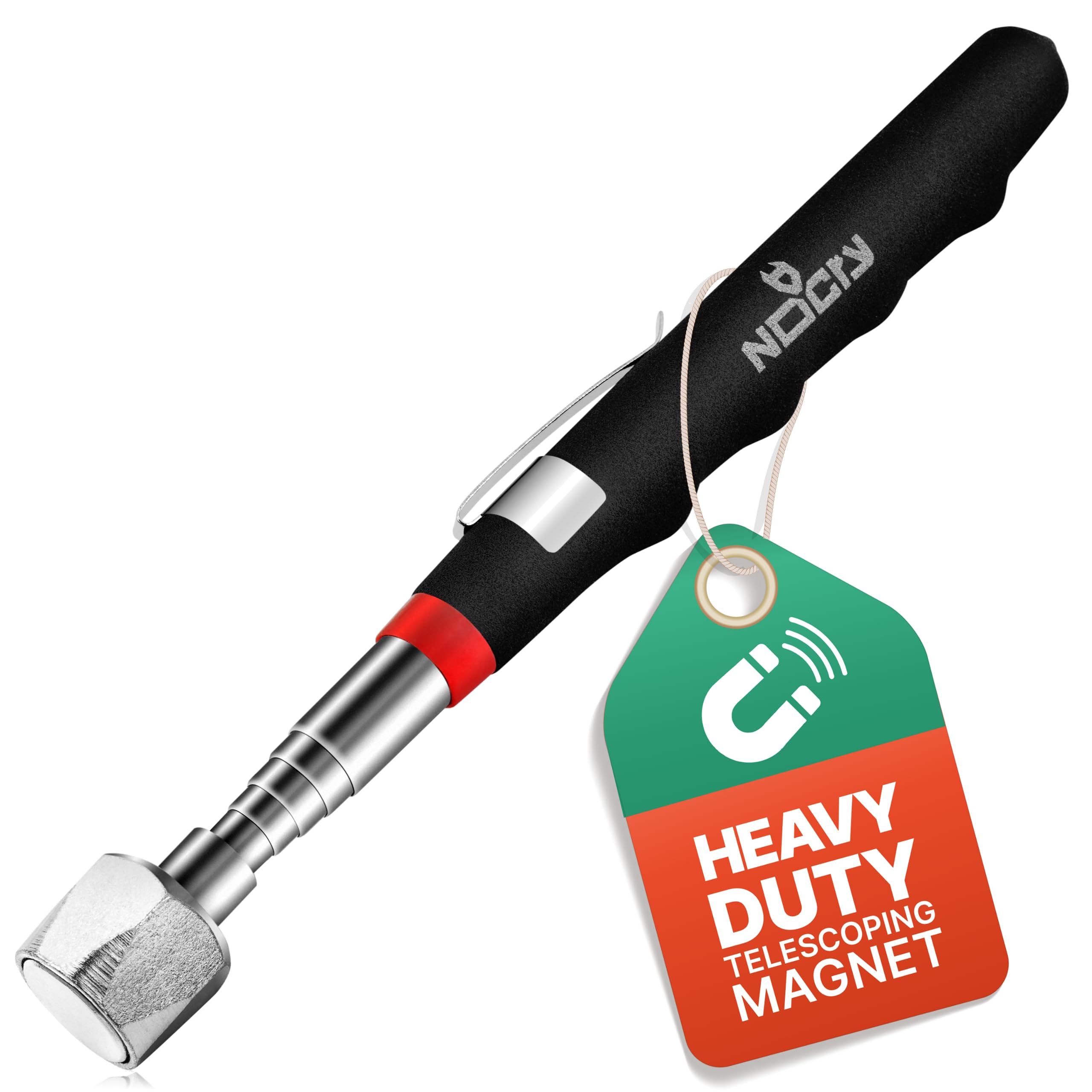 Photo 1 of NoCry Telescoping Magnetic Pickup Tool with 25lb Pull Force — Magnet Stick Extendable up to 30in; Non-Slip Extendable Magnet Pickup Tool, Telescopic Magnetic Pick-Up Tool with Extra Strong Magnet