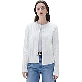 SUUKSESS Women Cable Knit Cashmere Blend Sweaters Crew Neck Button Up Chunky Cardigan Long Sleeve Fall Outfits