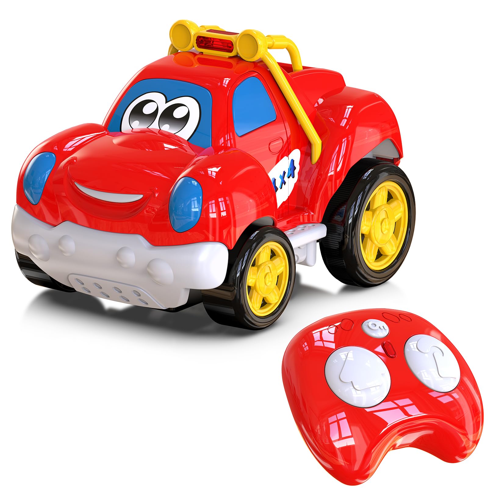 Photo 1 of AEROQUEST Toddler Remote Control Car Pickup Truck Toy for Kid Cartoon RC Vehicle for Toddlers 1-3 Durable Construction for Boys & Girls