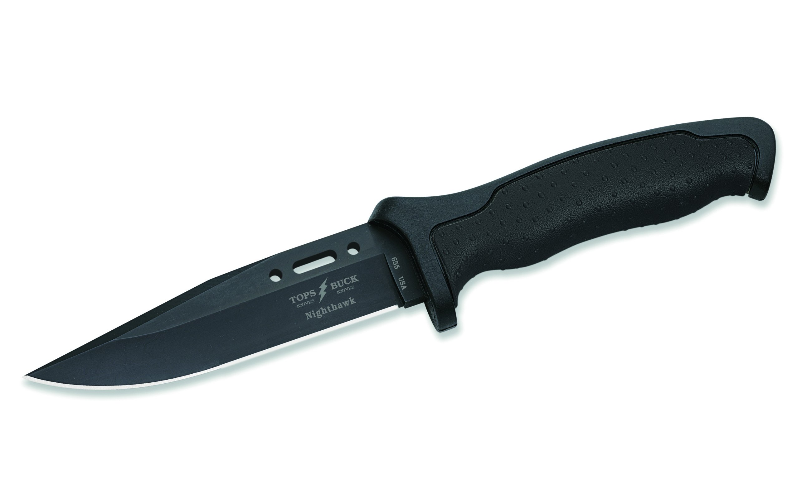 Buck Knives 655 TOPS Short Nighthawk Fixed Blade Black Tactical Knife