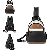 CLUCI Sling Bag for Women Leather Women's Backpack Small Convertible Backpack Purse Crossbody Bag for Travel