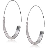 Lucky Brand Women's Brushed Hoop Earrings