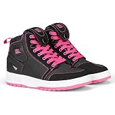 KEMIMOTO Motorcycle Shoes Women with Thickened Heel Protection Casual | Features：Shoelace-pocket, Anti-slip,Comprehensive protection, All-seasons丨Materials：Rubber,Canvas,Microfiber