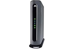 Motorola 24x8 Cable Modem, Model MB7621, DOCSIS 3.0. Approved by Comcast Xfinity, Cox, Charter Spectrum, Time Warner Cable, a