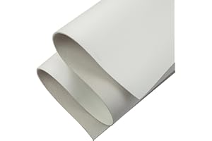 Shkira 12''X24'' Tooling Leather Square - 2.0MM White Sheets for Crafts - Leather Sheets for Crafts Tooling Sewing Hobby - Thick Cowhide Pieces - Fabric for Crafting