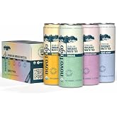 Novo Fogo Sparkling Organic Mate Teas, Variety Pack (8 Pack, 12 oz Cans) | 4 tropical flavors 12 oz can: mango, passion fruit, a&ccedil;a&iacute; berry &amp; original clean yerba mate with low sugar calories &amp; caffeine