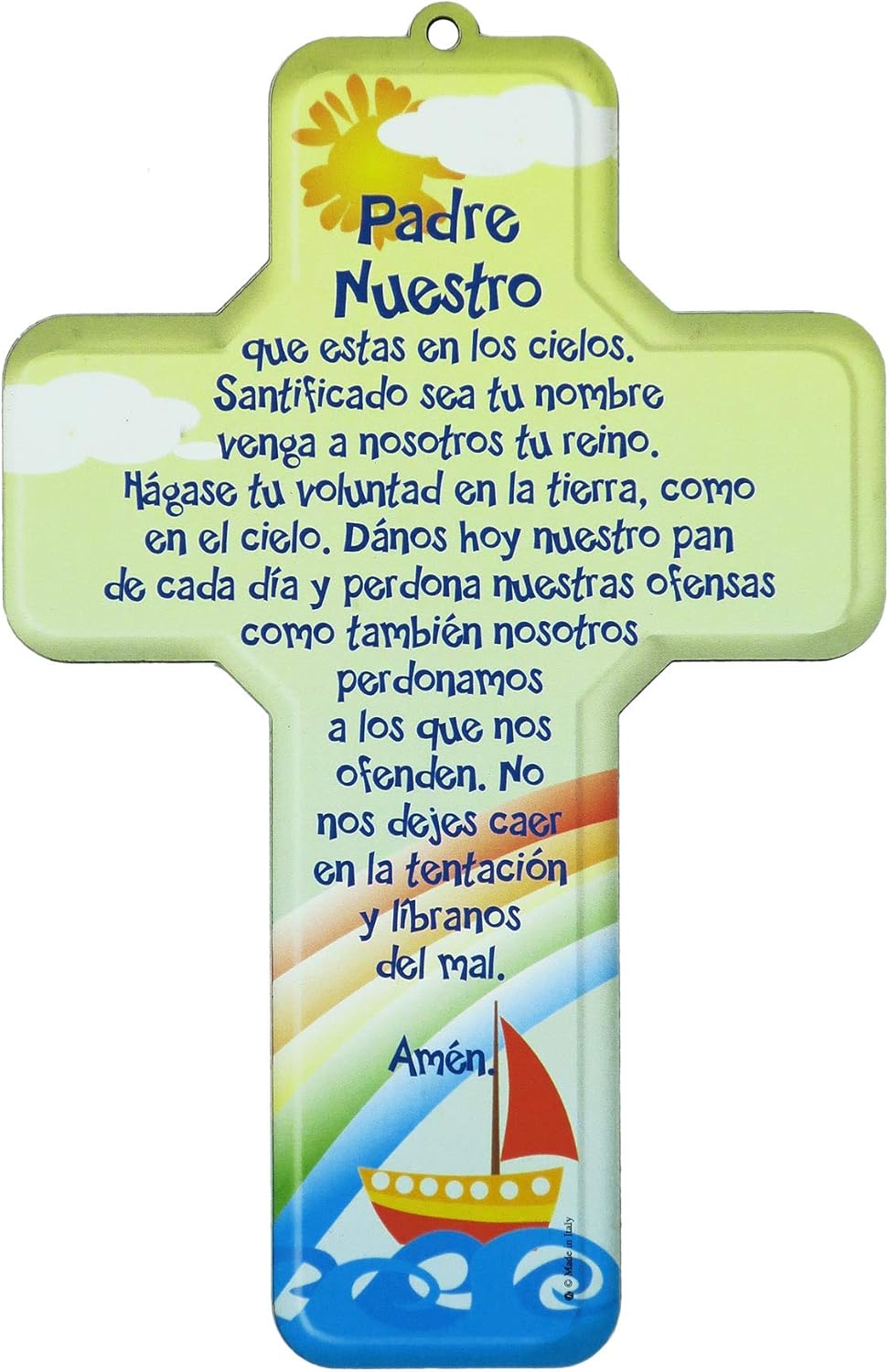 Ferrari Arrighetti Crocifisso Per Bambini Con La Preghiera Del Padre Nostro In Spagnolo 12 X 18 Cm Amazon It Casa E Cucina