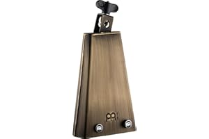 Meinl Cymbals Mike Johnston Groove Bell Cowbell with Magnetic Mutes — NOT Made in China — Vintage Steel Finish, 2-Year Warranty (MJ-GB)