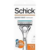 Schick Quattro Titanium Razor &mdash; Schick Quattro, Quattro Razor, Titanium Razor with 3 Refill Blades