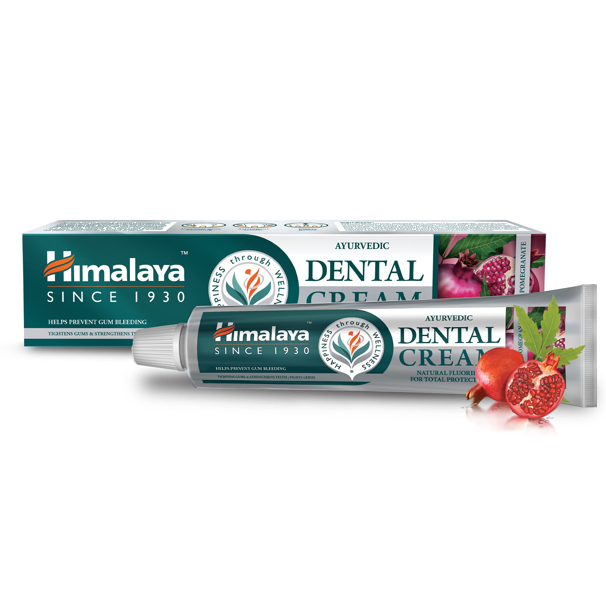 Himalaya Ayurvedic Dental Cream Herbal Toothpaste - Neem & Pomegranate Gum Protection - 100g