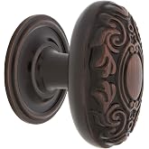 Nostalgic Warehouse Victorian Brass 1 3/4" Cabinet Knob with Classic Rose in Timeless Bronze