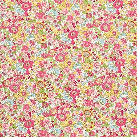 Amazon ガーベラ ブロード 生地 50cm単位販売 国産 コットンこばやし 布 フェアリーピンク 布 生地 通販