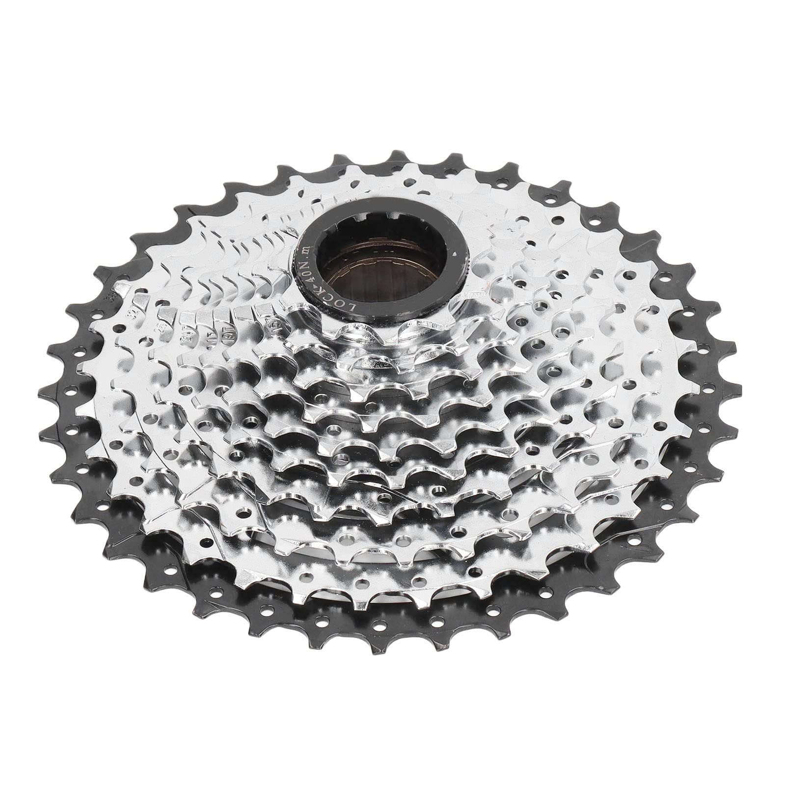 Alomejor Bike Freewheel,10 Speed 11‑36T Bicycle Freewheel Threaded Type Freehub Cycling Replacement Part for Mountain Bike Bicycles and spare parts